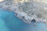 Plaka bei Chania Kreta - Plaka: Meeresfront Baugrundstück mit Baugenehmigung zu verkaufen Grundstück kaufen